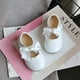thumbnail image 4 of Zapatos de cuero para niñas, mocasines con lazo y suela suave para caminar, zapatos de cuna, zapatos de princesa para vestido de novia, zapatos planos Mary Jane, zapatillas ligeras para bebés rec, 4 of 5