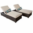 thumbnail image 5 of TK Classics CLASSIC-2x-TANGERINE Classic Chaise Outdoor Wicker Patio Furniture, Tangerine - Set of 2, 5 of 7