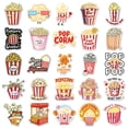 thumbnail image 3 of 50 Pcs Popcorn Stickers Pack - Waterproof Vinyl Decals For Water Bottle, Laptop, Phone, Skateboard, Scrapbooking, Movie Night Party Favors & Decorations, 3 of 6