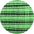 thumbnail image 1 of Ahgly Company Indoor Round Abstract Emerald Green Modern Area Rugs, 8' Round, 1 of 4