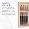thumbnail image 2 of Juego de cuchillos para queso Jean Dubost Laguiole, acero inoxidable, 4 piezas, 2 of 6