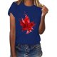 thumbnail image 4 of Camisas de Manga Corta para las Mujeres Impresión de Manga Corta Cuello Redondo, Camisa Casual de Poliéster para las Mujeres, Lavado de Manos, 4 of 7