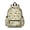 Excavator and Construction Worker, variant on Excavator and Sun White Pattern Cute School Backpack with Padded Back and Adjustable Shoulder Straps 13.4"x11"x4.7"