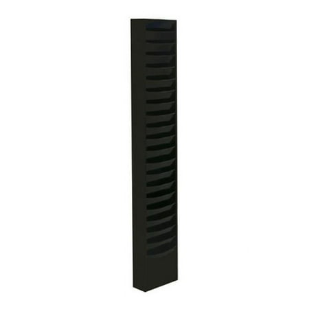 UPC: 0714334411080 | Durham 411-08 Steel 20 Contour Pocket Vertical Literature Rack  Black