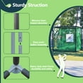 thumbnail image 2 of Miniyam 10 x 10 x 10 ft Golf Practice Net Cage – Heavy-Duty Metal Frame Hitting Net Kit, for Backyard, Indoor Training & Golf Simulator Setup, 2 of 11