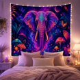 thumbnail image 2 of Moon Stars Frontal with Highly Head Trunk Elephant, Mystical Fantasy for Space Lovers, Galaxy Room Decor, Mother'S Day Gift, Tapestry Wall Hanging for Bedroom and Dorm, 2 of 7