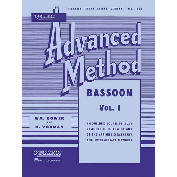 Rubank Educational Library Rubank Advanced Method - Bassoon Vol. 1, Book 105, (Paperback)