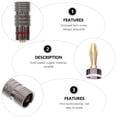 thumbnail image 3 of Miangastore 10pcs Banana Plug Speaker Wire With Banana Plug Wire Connector Banana Clip, 3 of 8