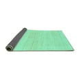 thumbnail image 2 of Ahgly Company Indoor Square Solid Turquoise Blue Modern Area Rugs, 8' Square, 2 of 4