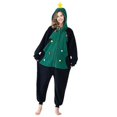 thumbnail image 1 of Regalo de Navidad Pijamas de forro polar Anime Adulto Disfraz de árbol de Navidad Pijamas de una pieza para el hogar, 1 of 5
