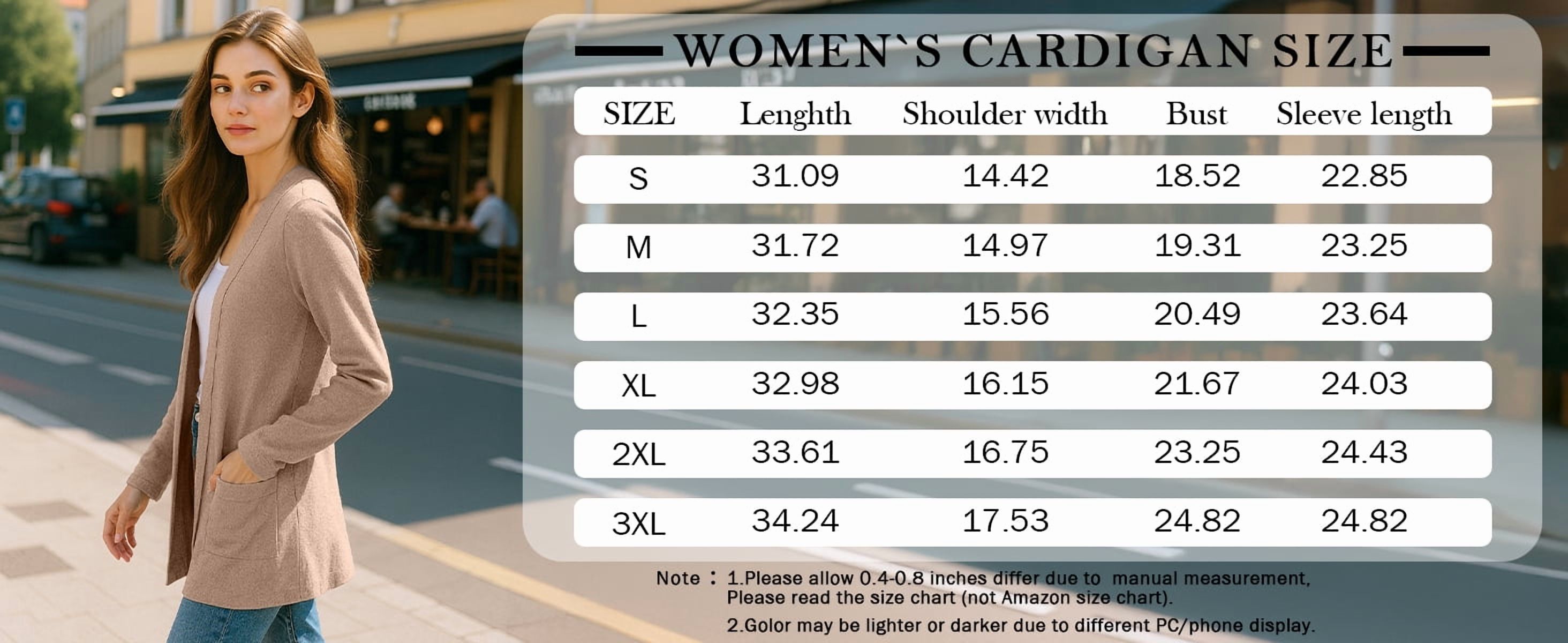 JWD Women's Lightweight Cardigan Long Sleeve with Pockets photo 3