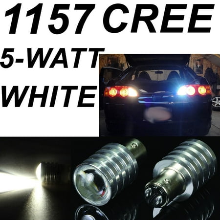 - 1157 BAY15D 5W CREE Q3 Chip LED Super Bright - Xenon Pure White Car Signal, Reverse Light Lamp Bulb, Direct replacement for BAY15D 1157 base, Base :.., By IG Tuning