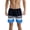 Blue-2401, variant on Men's Swim Trunks Quick Dry Beach Shorts with Pockets Printed Summer Beach Shorts Drawstring Mens Bañador