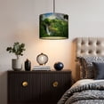 thumbnail image 5 of Linen Drum Lampshades Waterfall Rainbow Landscape Scenery Tropical 13"x13"x10" Light Shade for Table Lamps Floor Lamp Shades Lampshade Replacement Assembly Required, 5 of 8
