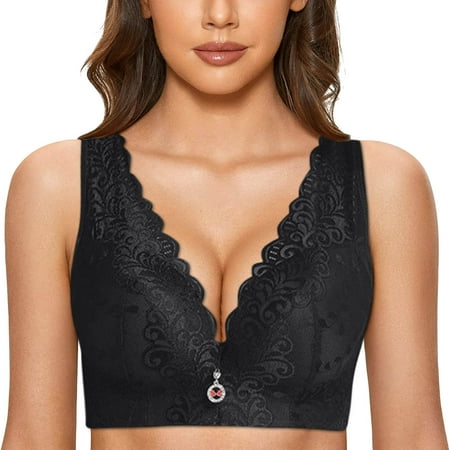 

Yuelianxi Womens Underwire Bra Lace Floral Bra Unlined Unlined Plus Size Full Coverage BraWomens Underwire Bra Lace Floral Bra Unlined Unlined Plus Size Full Coverage Bra