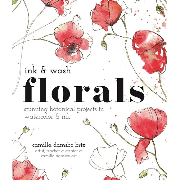 Encre et Lavis Florals, de Superbes Projets Botaniques à l'Aquarelle et à l'Encre