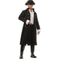 thumbnail image 2 of Men's Captain Darkwater Black Pirate Costume Large 42-46, 2 of 2