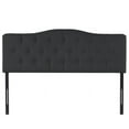 thumbnail image 4 of Naomi Home Cassandra Full size headboard only, Height Adjustable Full Size Bed Headboard, Button Tufted Headboard with 12 Positions, Metal Legs, Wall/Bed Mount, Linen Fabric headboard Full in Black, 4 of 8