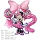 thumbnail image 4 of -Globo de aluminio de Minnie Mouse rosa para niñas, decoración de fiesta de cumpleaños, 1, 2, 3, 4, 5, 6, 7, 8, 9 °, suministros para Baby Shower, Globos de juguete para niños（C-2 as picture, 4 of 5