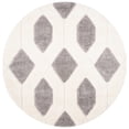 thumbnail image 4 of SAFAVIEH Memphis Watson Geometric Shag Area Rug, Grey/Cream, 4' x 6', 4 of 7