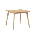 thumbnail image 6 of (1 Table with 4 Chairs)Wooden Dining Table Set, Modern Simple Design Square Kitchen Table and Fabric Upholstered Dining Chairs for Dining Room, Kitchen, Saving Space, Oak, 6 of 9