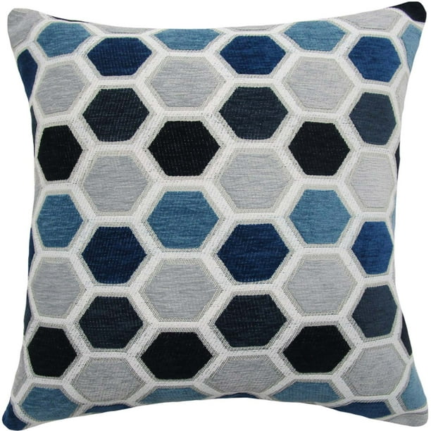blue throw pillows decorative