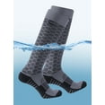 thumbnail image 3 of RANDY SUN Waterproof Men Socks Knee High, Lightweight Breathable Socks Cushioned Quarter Hiking Trekking Socks 1 Pair Small Gray, 3 of 6