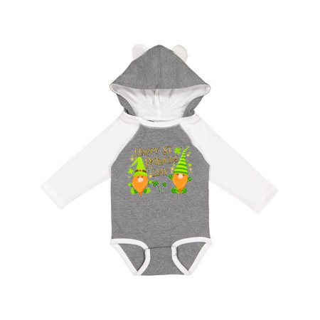 

Inktastic Happy St. Patricks Day- gnomes and clovers Gift Baby Boy or Baby Girl Long Sleeve Bodysuit