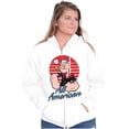 thumbnail image 4 of All American Popeye The Sailor Man Unisex Plus Size Zip Hoodie Brisco Brands 3X, 4 of 5