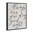 thumbnail image 2 of Stupell Industries Shabby Chic Always Kiss Your Dog Goodnight Tan Canvas Art, 16 x 20, by Lil' Rue, 2 of 7