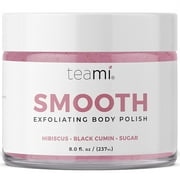 Smooth Body Scrub - Nourishing & Non-Oily Exfoliating Body Scrub - Every Day Use Gentle Sugar Scrubs for Women & Men