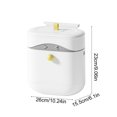 thumbnail image 3 of Cubo de basura de cocina de gran capacidad para el hogar con tapa, montado en la pared, para inodoro, baño, sala de estar, papeleras, contenedor de almacenamiento de residuos de cocina, plástico, cubo, 3 of 6