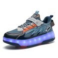 thumbnail image 3 of Kids LED Roller Skate Shoes with Wheel Light up Roller Shoes Kids Skates Sneakers Gift for Girls Boys Children, 3 of 20