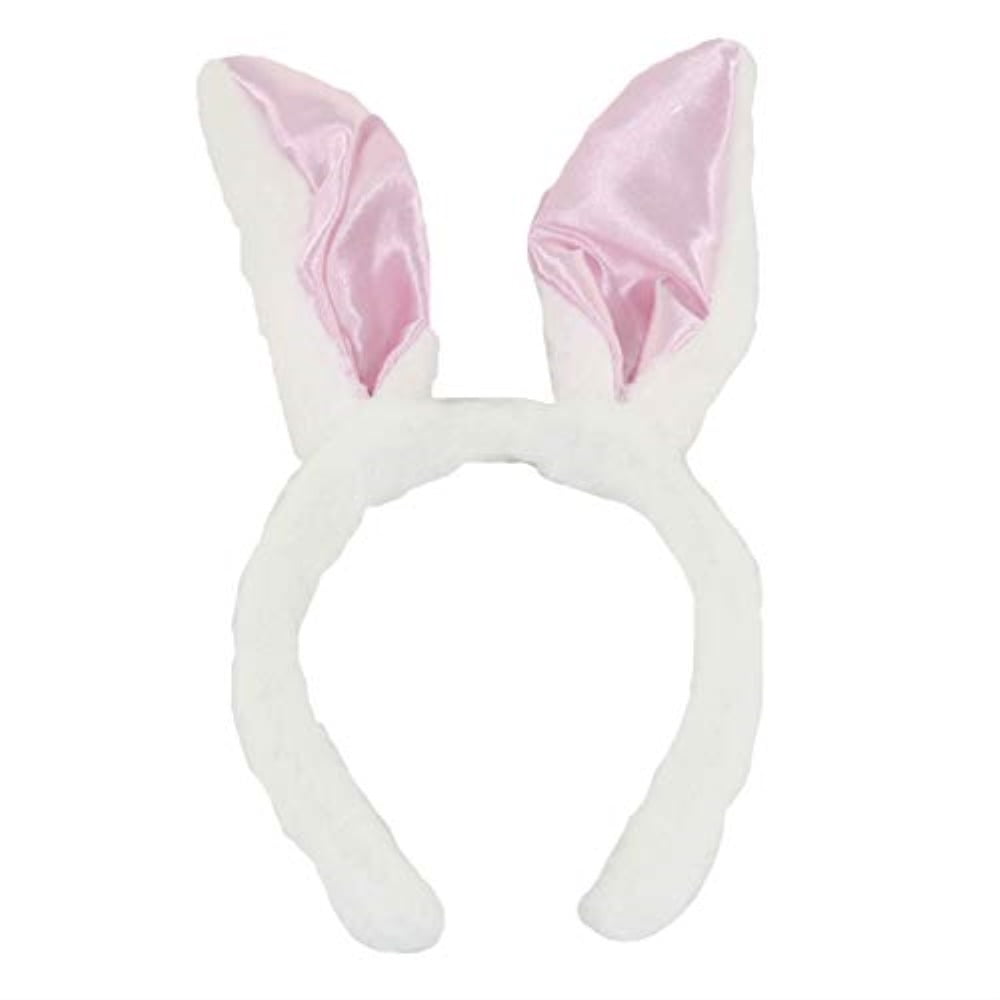 NOVELTY GIANT WWW.NOVELTYGIANT.COM Soft White & Pink Easter Bunny Ears ...