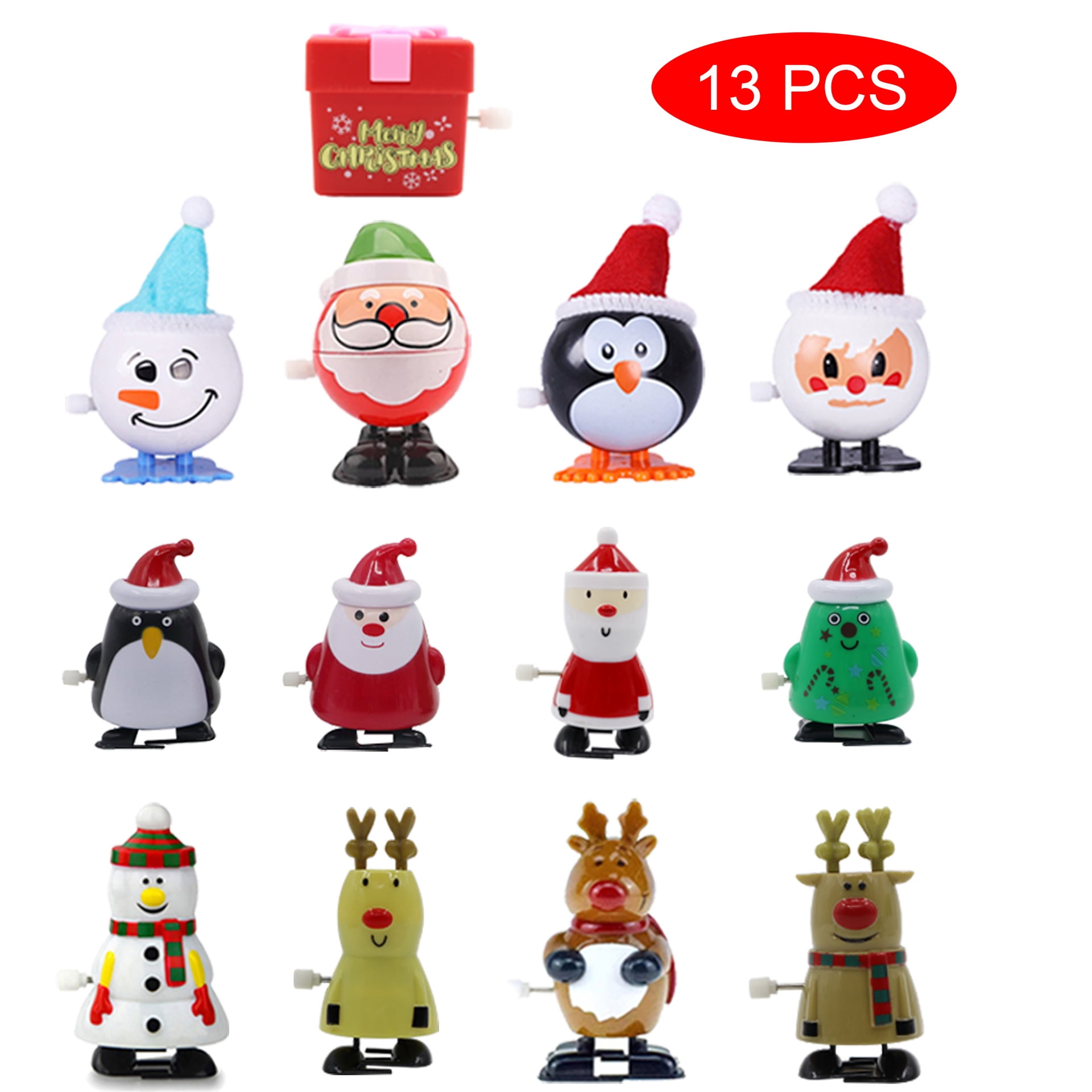 Christmas Stocking Stuffers Wind Up Toy Bulk Small For Kids Girl Boy Toddler, Assorted Mini