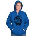 thumbnail image 3 of Hand Eye Crystal Ball Futuristic Spirit Zip Up Hoodie Men's Women's Brisco Brands S, 3 of 6