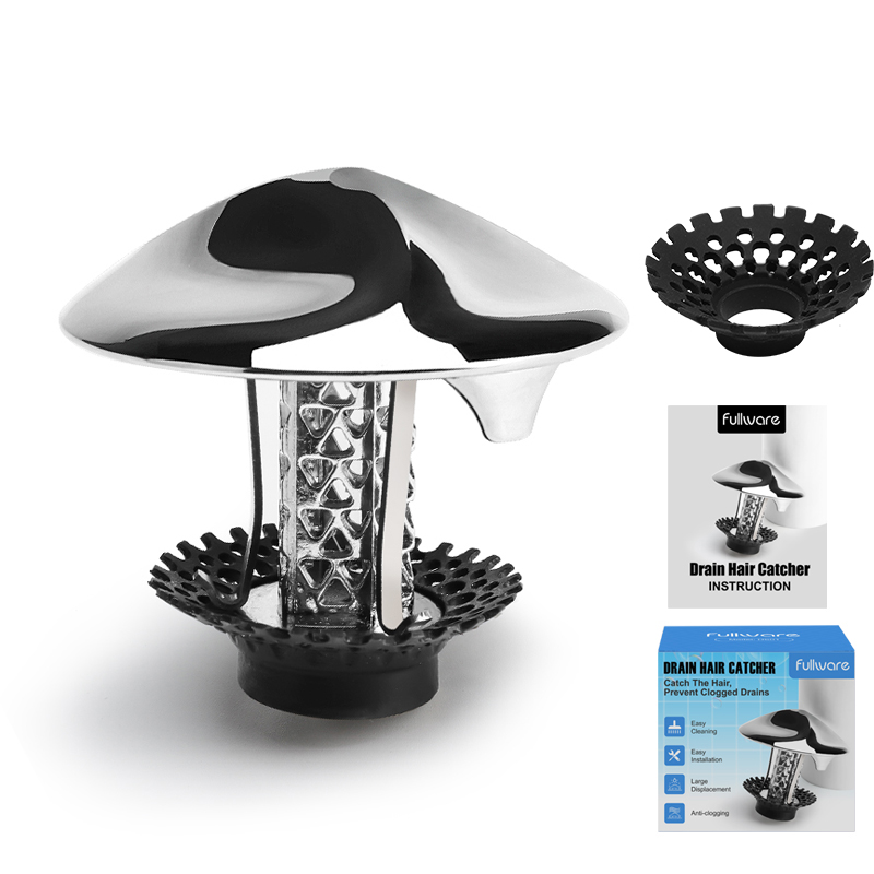 Shower Drain Hair Catcher Stainless Steel Bath Tub Drain Cover for