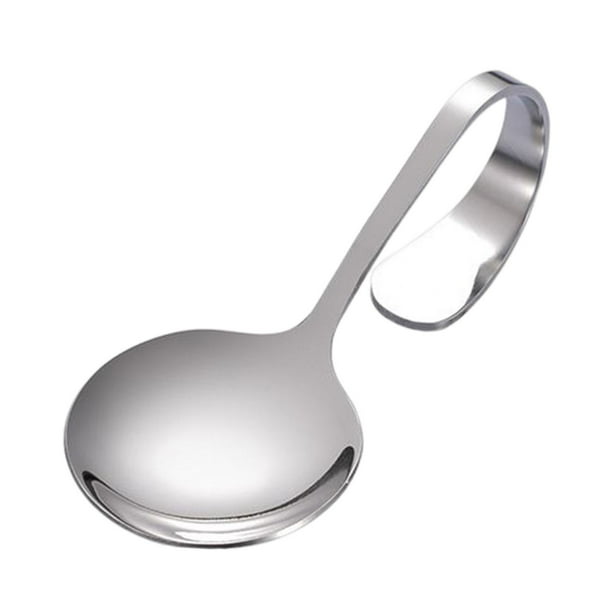 Cucharas para servir Cuchara de acero inoxidable Cucharas para sopa Cubiertos para servir en la mesa Argén