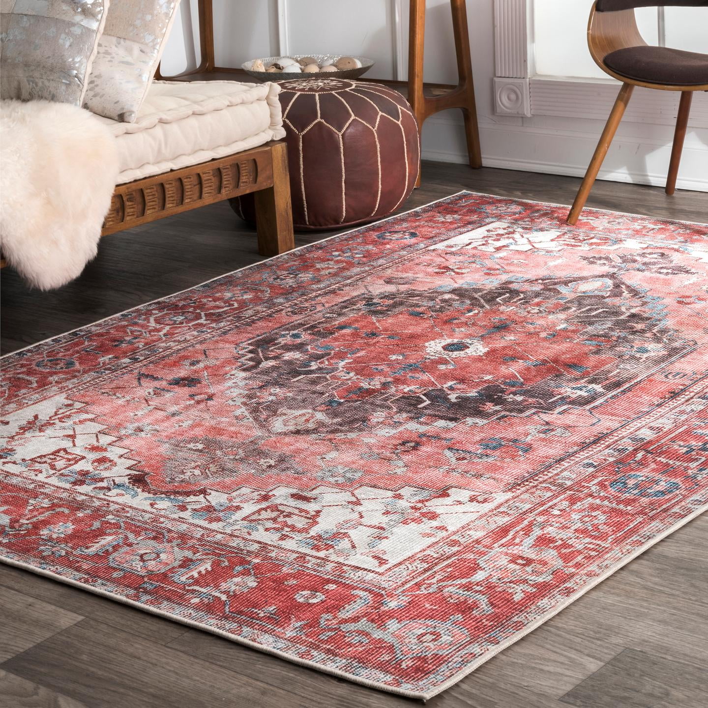 nuLOOM Iraida Faux Cowhide Area Rug or Runner
