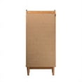 thumbnail image 2 of 5-Drawer Solid Wood Tall Bedroom Chest Dresser - Caramel, 2 of 6