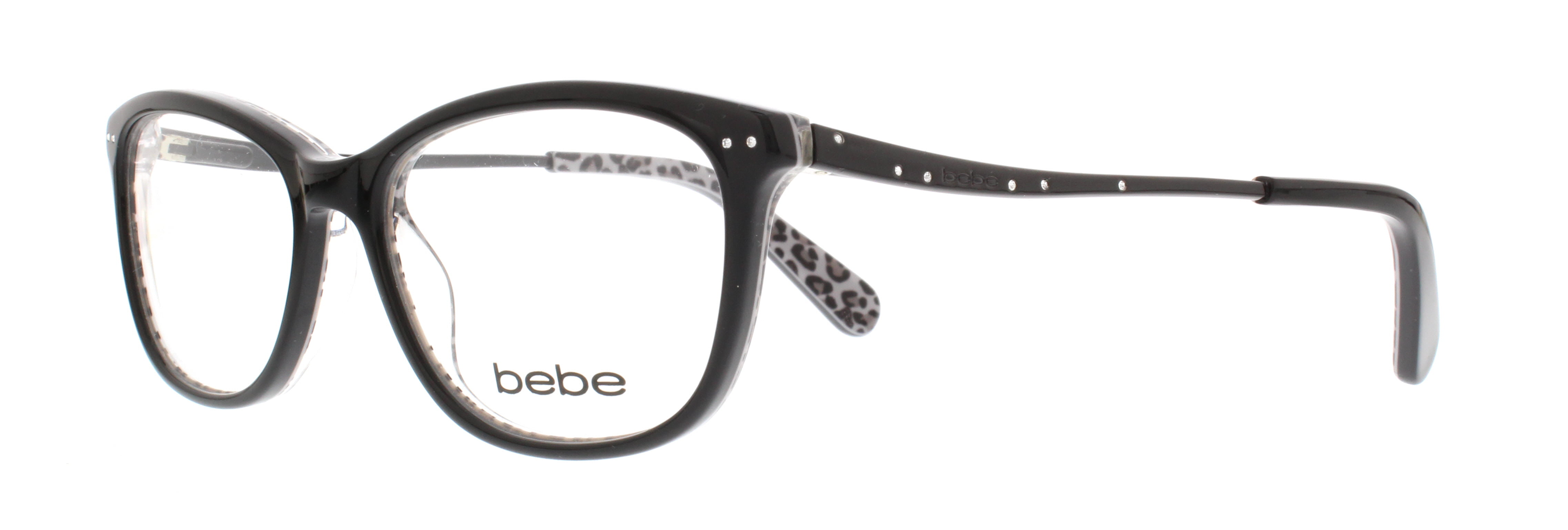 BEBE Eyeglasses BB5101 001 Jet 52MM - Walmart.com