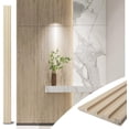 thumbnail image 5 of Slat Wood Wall Paneling for Interior and Ceiling Decoration - Pack of + End-Trim  Size x Smoked Oak, 5 of 6