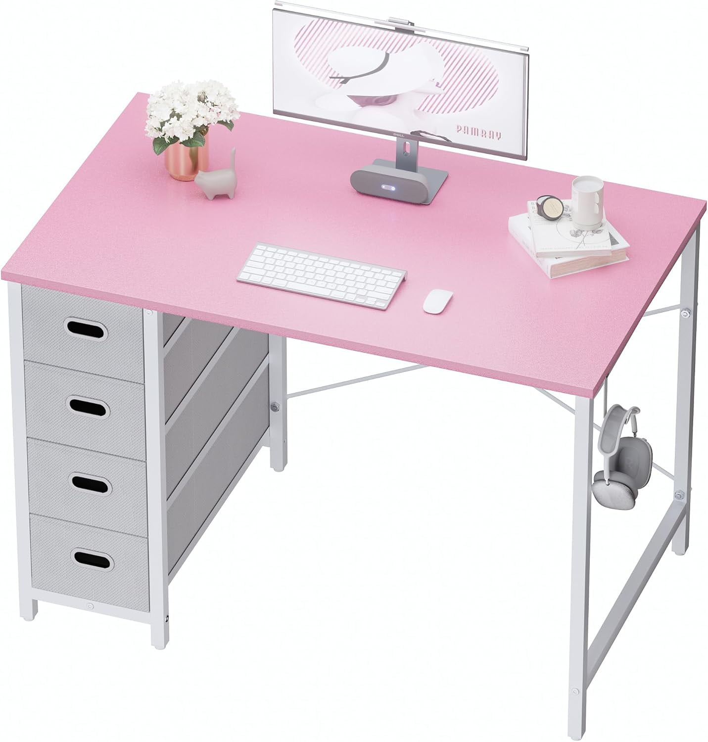 Neely Slide Out Desk, Walnut - Walmart.com