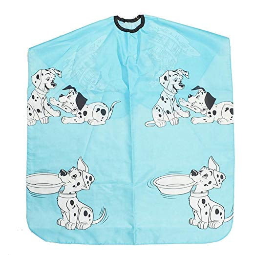 Kid Salon Hairdressing Capes Barber Professional Hair Cutting Gown with Snap Closure Cute Hairdresser Waterproof Cloth for Girl Boy (Blue)
