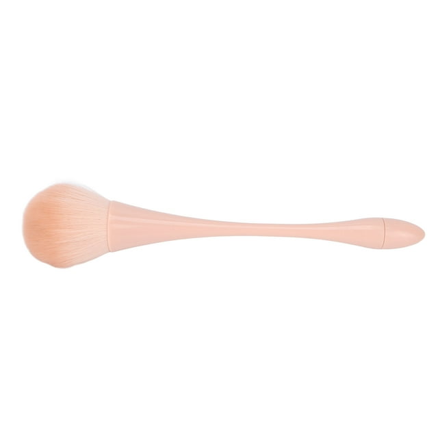 Cepillo para polvo para decoración de uñas, cerdas suaves, mango largo, limpieza en polvo para uñas, colorete, maquillaje, para salón y hogar