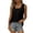 Black, variant on Tejiojio Summer Saving Labor Day Women's Fashion Solid Color V-neck Comfortable Loose T-shirt Sleeveless Blouse Casual Tops