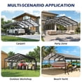thumbnail image 5 of 20x20/20x30/20x40Metal Carport with Galvanized Steel Roof, Heavy Duty Carport, Sturdy Metal Outdoor Carport Canopy, Truck, Boat and SUV, 5 of 8