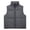 Gray, variant on Vivianyo HD Women's Cropped Puffer Vest, Stand Collar Sleeveless Zip Up Winter Coat for Women, Sizes S-2XL