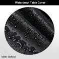 thumbnail image 2 of Round Patio Furniture Covers, Heavy Duty 500D Round Patio Table & Chairs Cover, Black Waterproof Outdoor Table Cover, 62" D x 28" H Outdoor Table and Chairs Cover, 2 of 5