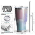 thumbnail image 6 of 30oz Dreamy Pastel Sky Tumblers Stainless Steel Tumbler with Lid and Straw,Vacuum Insulated Double Wall Travel Tumbler Cups Mug with Cleaning Brush for Coffee,Tea, 6 of 7